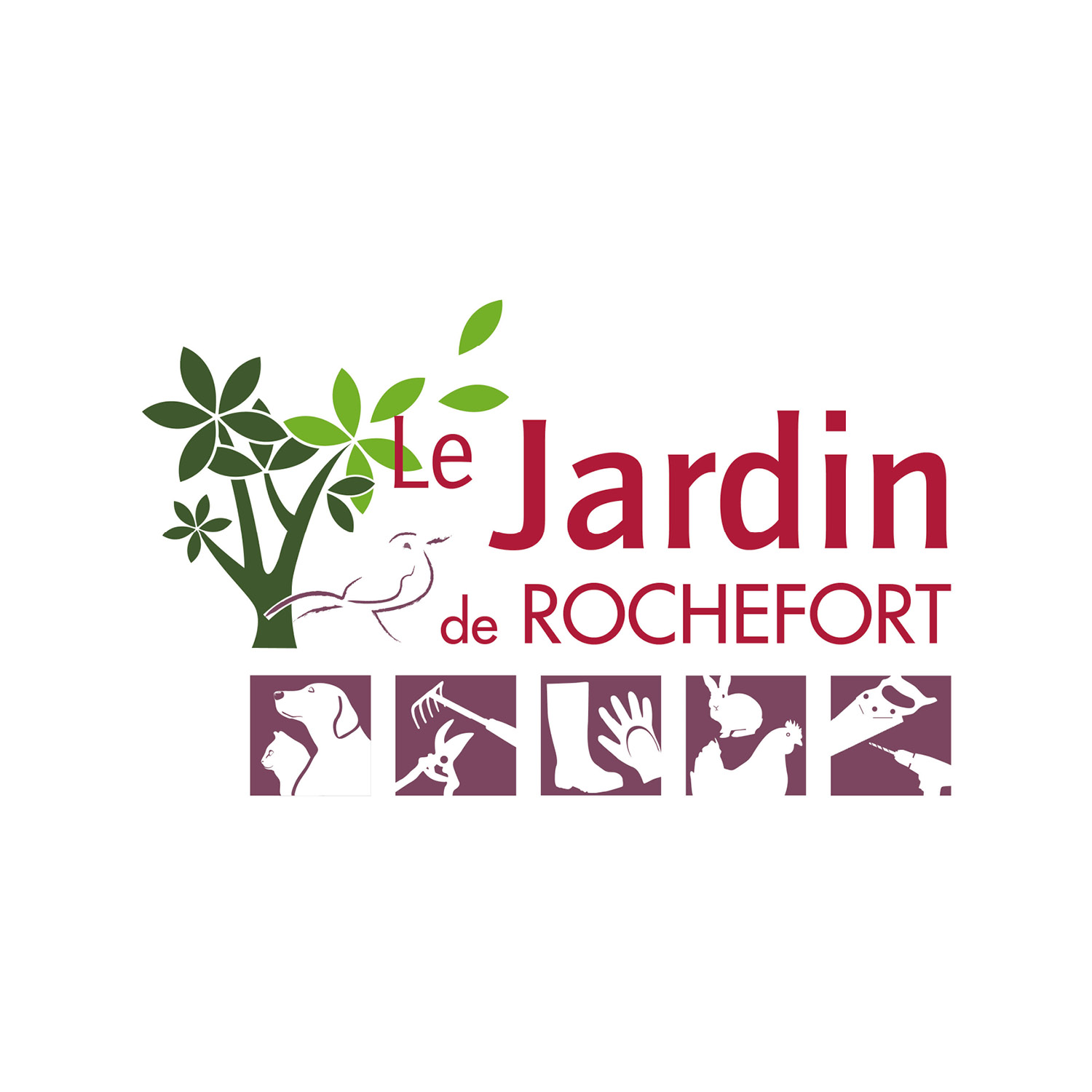 Logo Jardin de Rochefort IS Communication