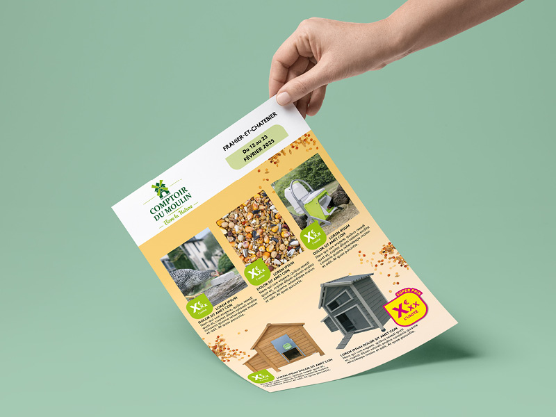 Recrutez de nouveaux clients : tract recto verso A4