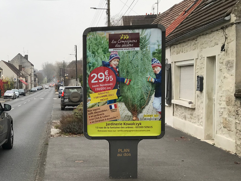 Recrutez de nouveaux clients : affiche bord de route